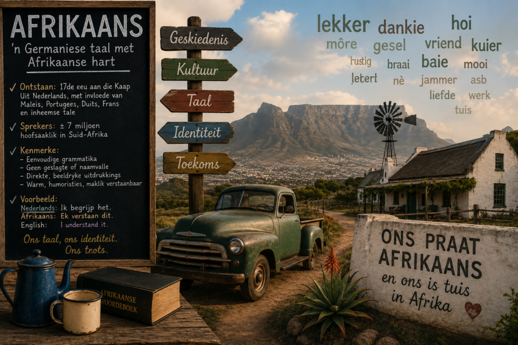 Afrikaans: Germanische Sprache am Kap Afrikas